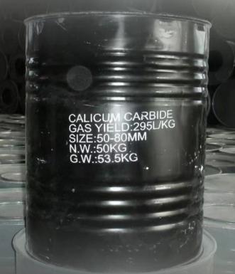 25-50& 50-80mm 295L-315L/Kg Min Kalsium Karbida 50kg/Drum